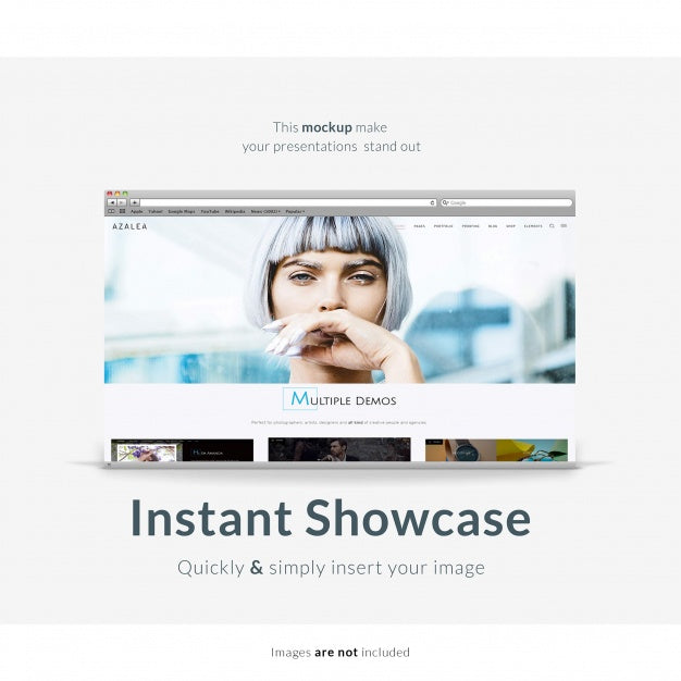 Free Web Page Mock Up Psd