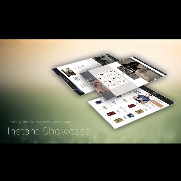 Free Website Template Showcase Psd