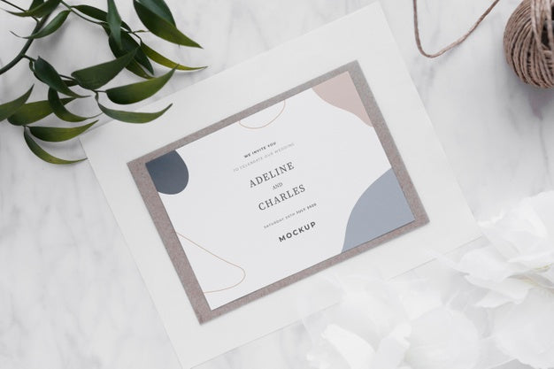 Free Wedding Invitation Mock-Up Psd