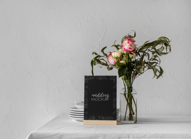 Free Wedding Table Display Mock-Up Psd