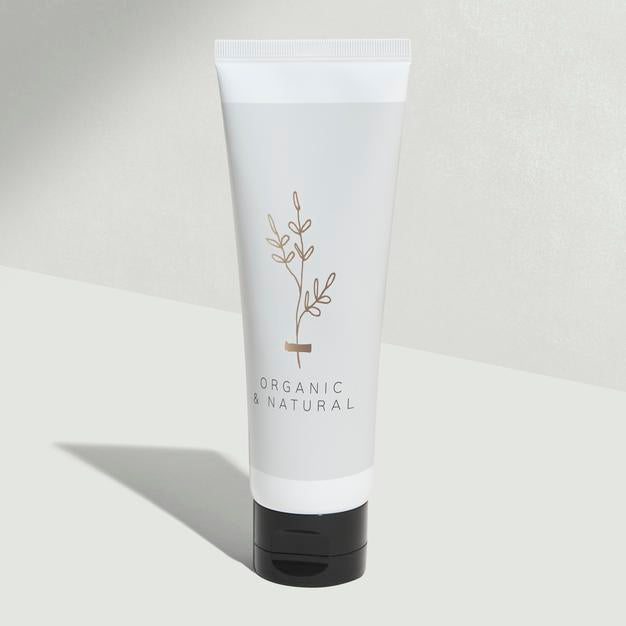 Free White Beauty Care Tube Mockup Psd