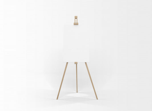 Free White Canvas On A Easel Psd