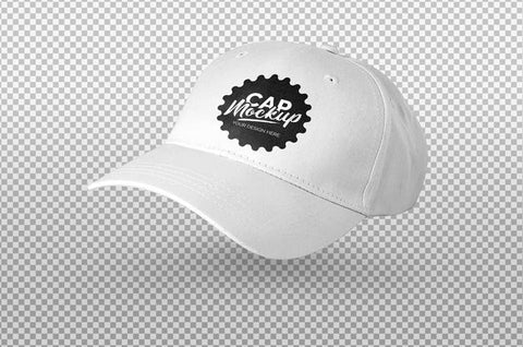 Free White Cap Mockup Psd