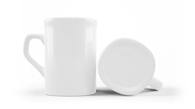 Free White Ceramic Mug Mockup Isolated Psd