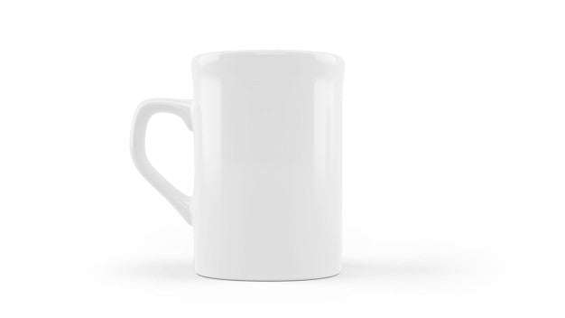 Free White Ceramic Mug Mockup Isolated Psd