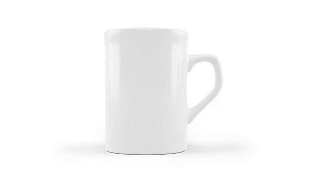 Free White Ceramic Mug Mockup Isolated Psd