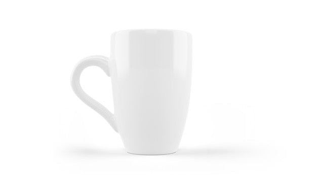 Free White Ceramic Mug Mockup Isolated Psd