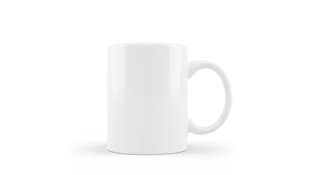 Free White Ceramic Mug Mockup Isolated Psd