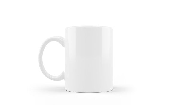 Free White Ceramic Mug Mockup Isolated Psd