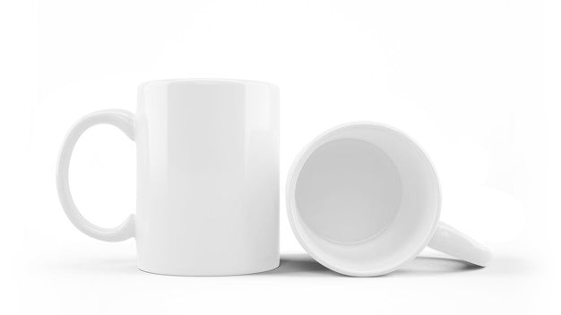 Free White Ceramic Mug Mockup Isolated Psd