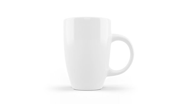 Free White Ceramic Mug Mockup Isolated Psd