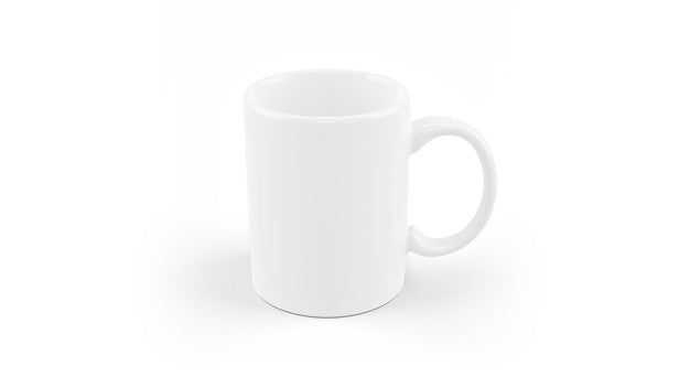 Free White Ceramic Mug Mockup Isolated Psd