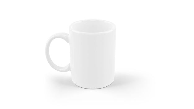 Free White Ceramic Mug Mockup Isolated Psd