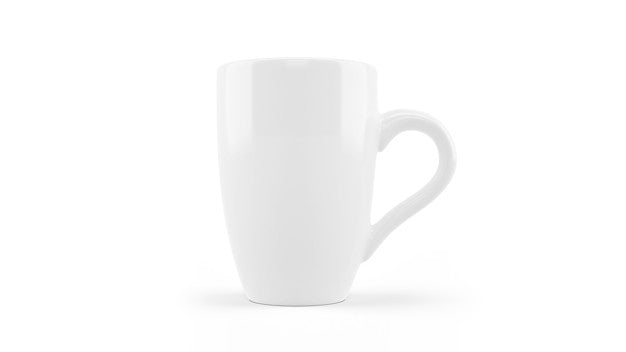 Free White Ceramic Mug Mockup Isolated Psd