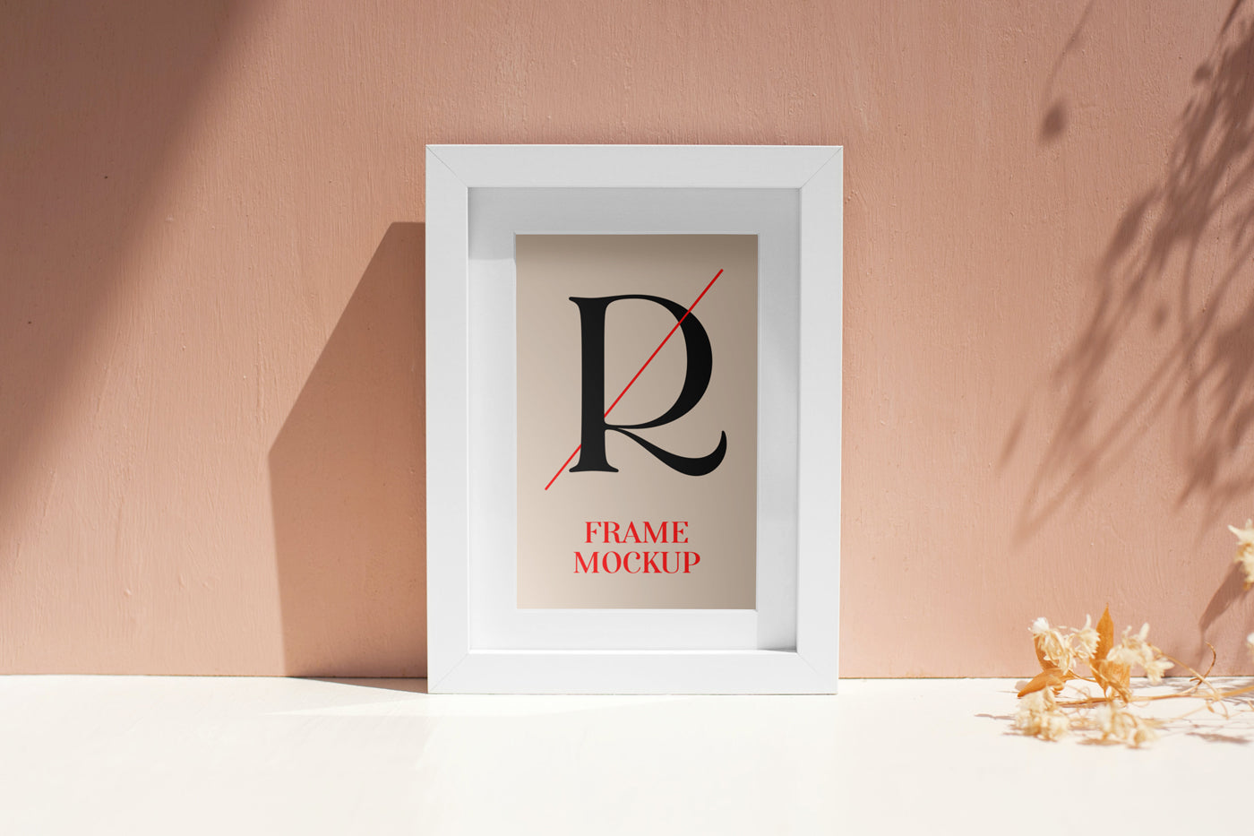 Free White Frame Psd Mockup