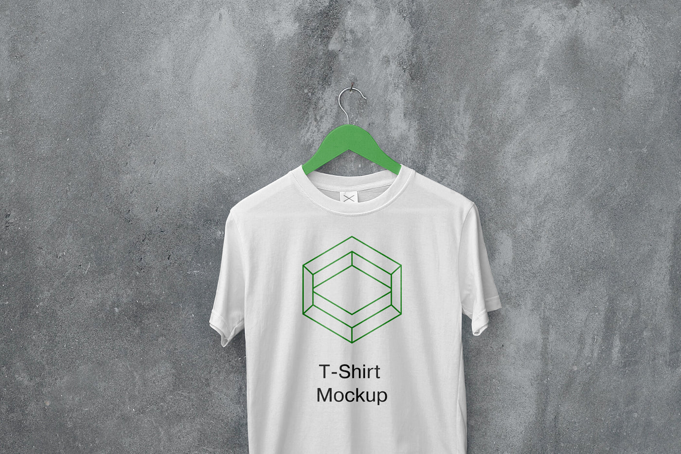 Free White Hanging T-Shirt Mockup