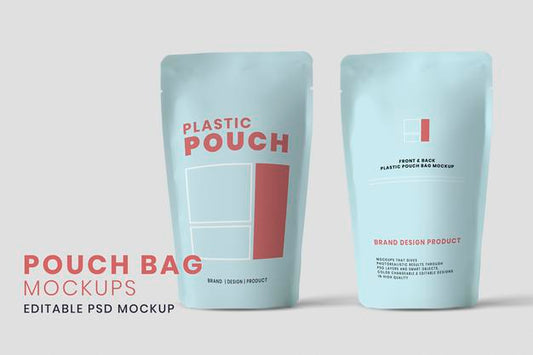 Free White Sachet Mockup Design Isolated Psd