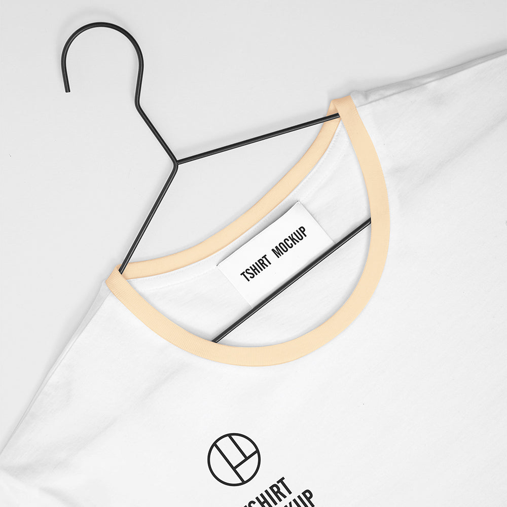 Free White T-Shirt Mockup