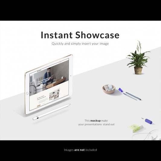 Free White Tablet Mock Up Psd