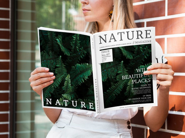 Free Wild Beautiful Places Magazine Mock Up Psd