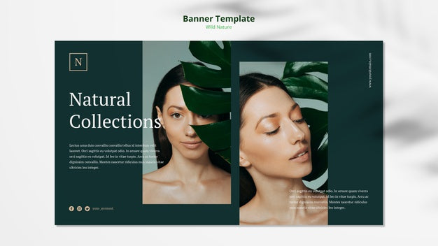 Free Wild Nature Concept Banner Template Mock-Up Psd