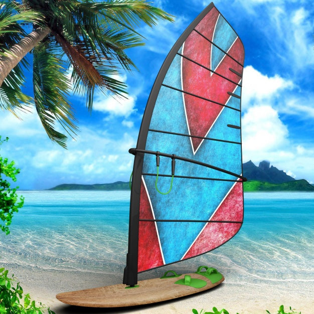 Free Windsurf Board Presentation Design Psd