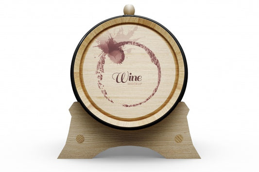 Free Wine Barrel Design Psd