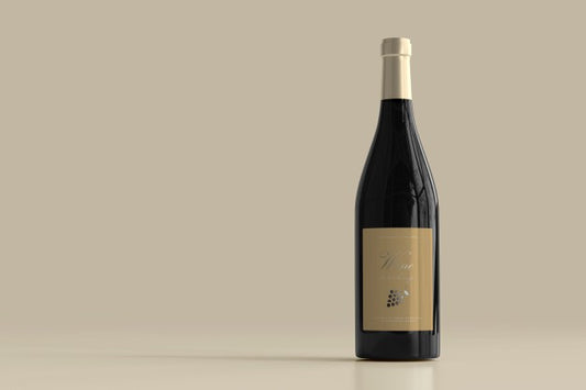 Free Wine Bottle Mockup Psd