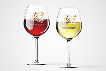 Free Wine Glass Mockup