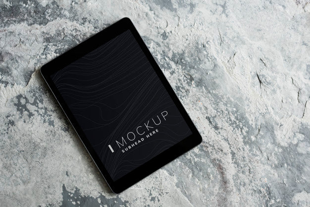 Free Wireless Tablet Screen Mockup Template Psd