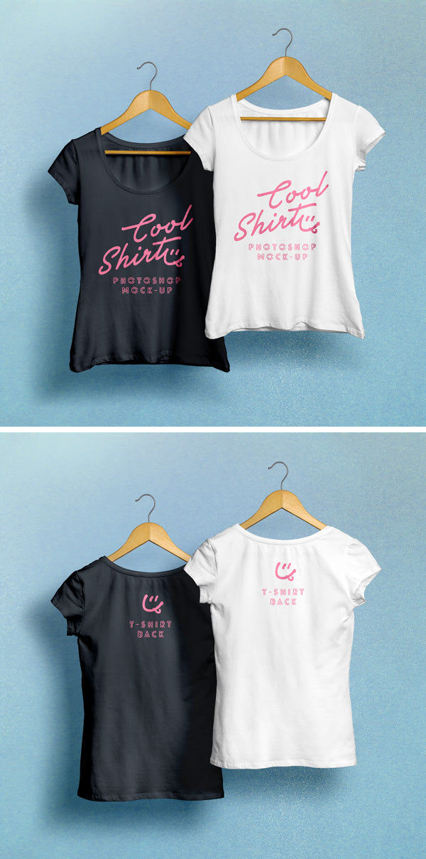 Free Woman T-Shirt Mockup Psd