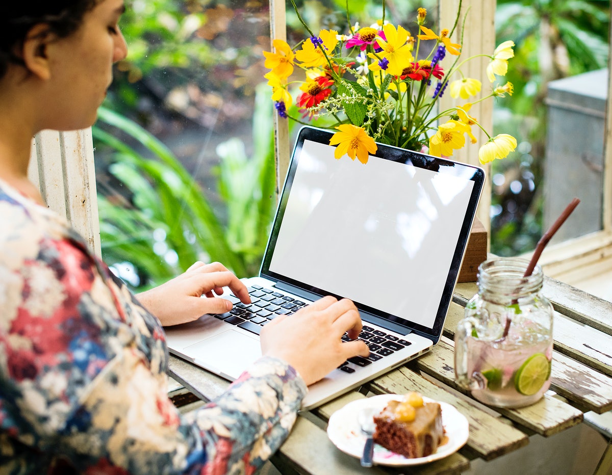 Free Woman Using A Laptop At Home