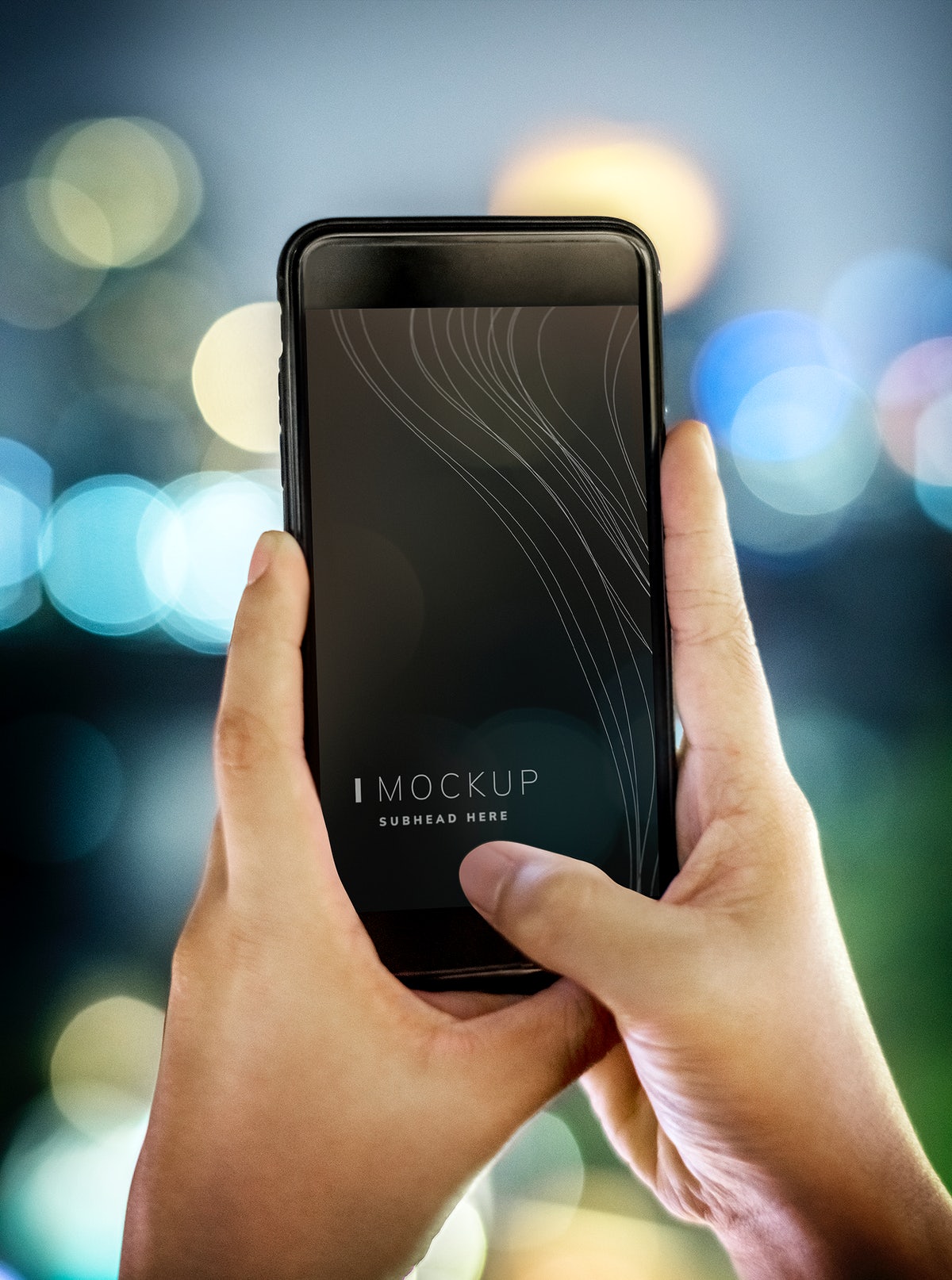 Free Woman Using A Smartphone Mockup