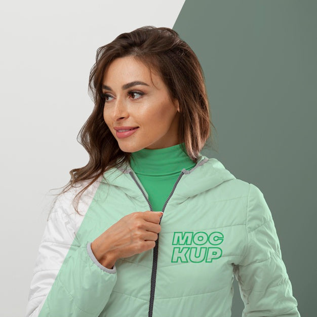 Free Woman Wearing Jacket Medium Shot Psd