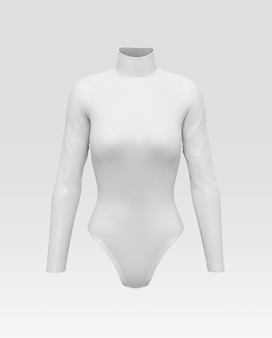 Free Womens Long Sleeve Bodysuit Mockup