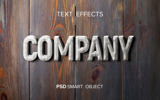 Free Wood Text Effect Mock-Up Psd