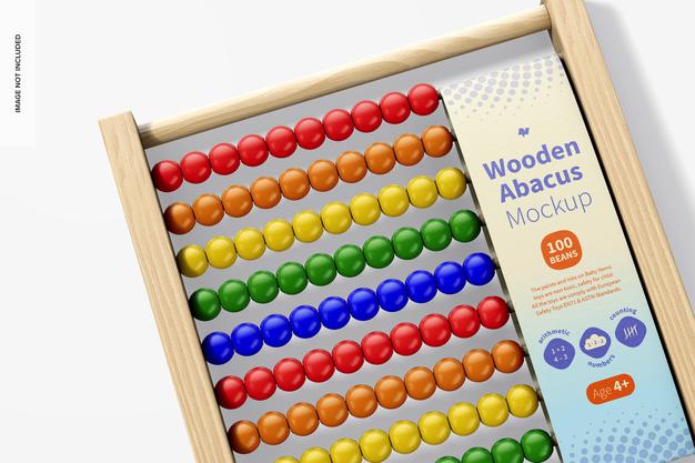 Free Wooden Abacus Mockup Psd