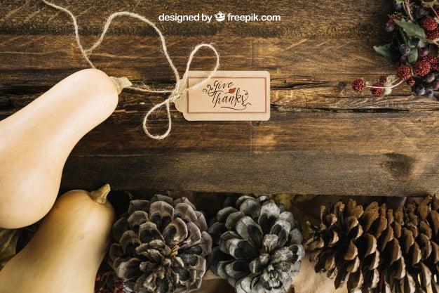 Free Wooden Autumn Mockup Psd