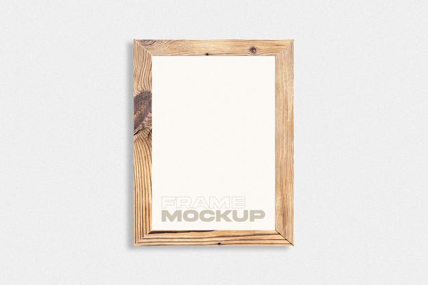 Free Wooden Frame Mockup Psd