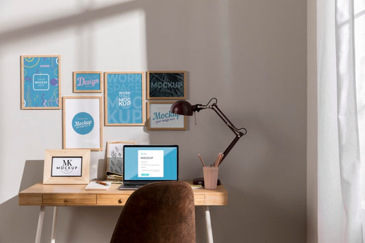 Free Workplace Mockup With Devices Psd