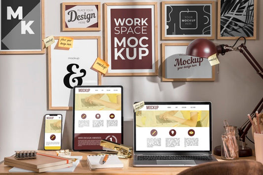 Free Workspace Mockup Psd