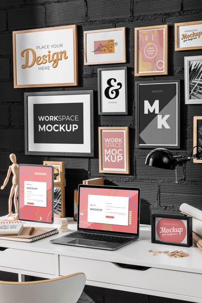 Free Workspace Mockup With Devices Psd