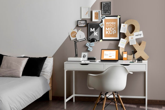 Free Workspace Mockup With Devices Psd