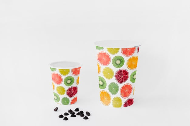 Free Yogurt Cup Mockup Psd