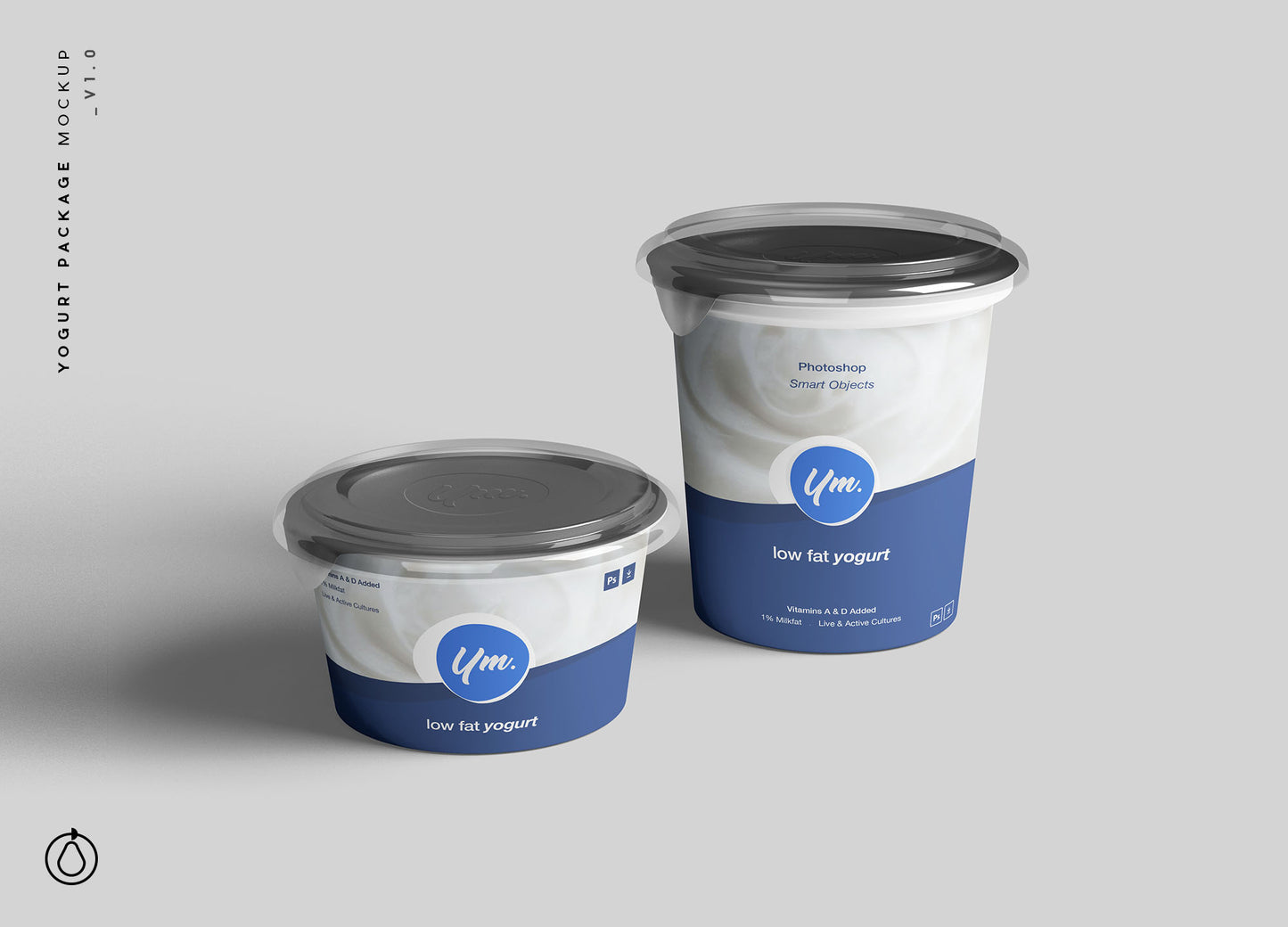 Free Yogurt Package Mockup