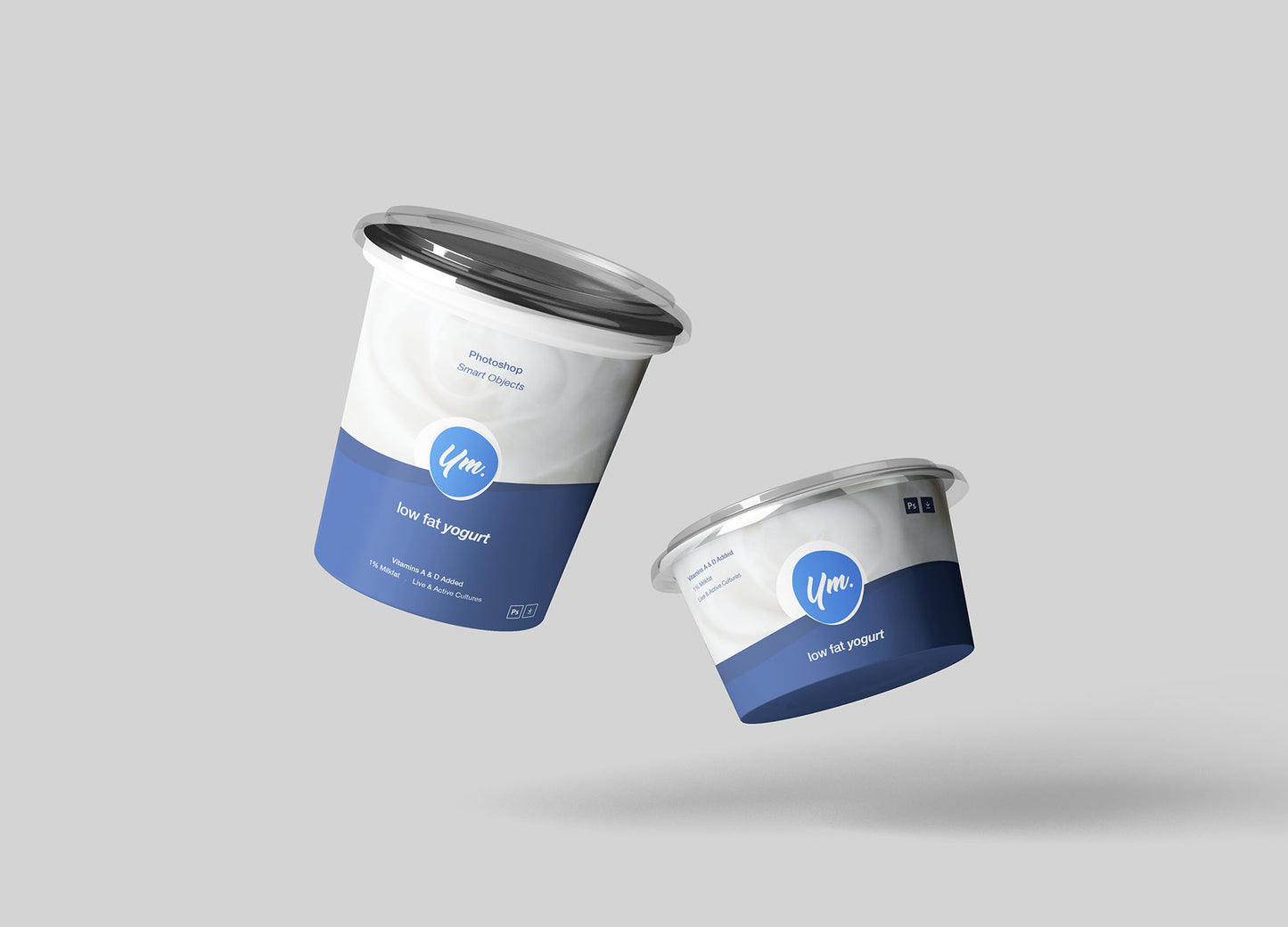 Free Yogurt Package Mockup