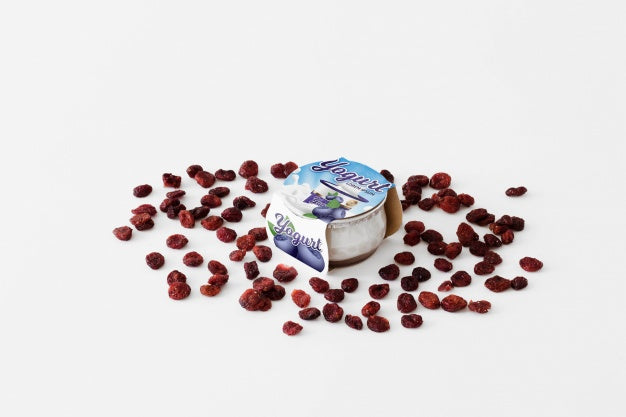 Free Yogurt Packaging Mockup Psd