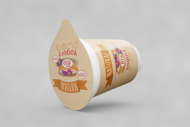 Free Yogurt Packaging Mockup Psd