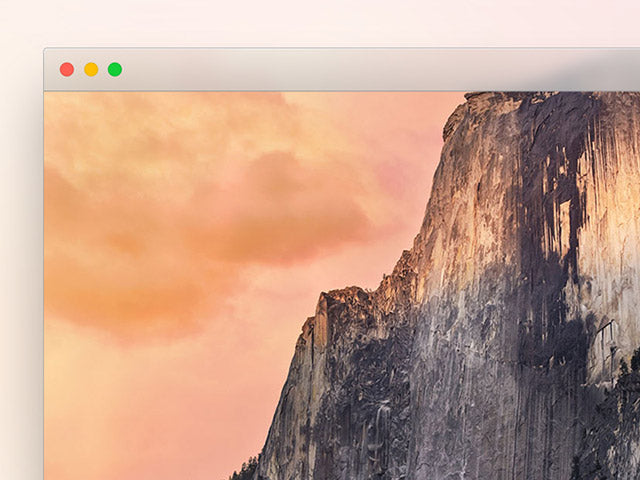 Free Yosemite Window Frame Psd